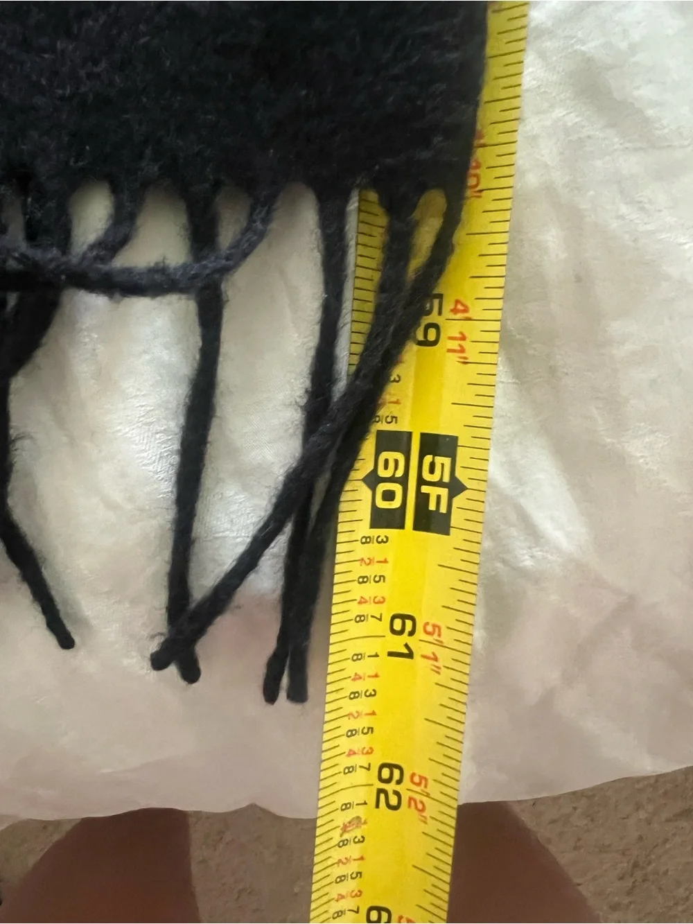 Richard Weithe 100% Cashmere Scarf Black Luxury Elevated Basics